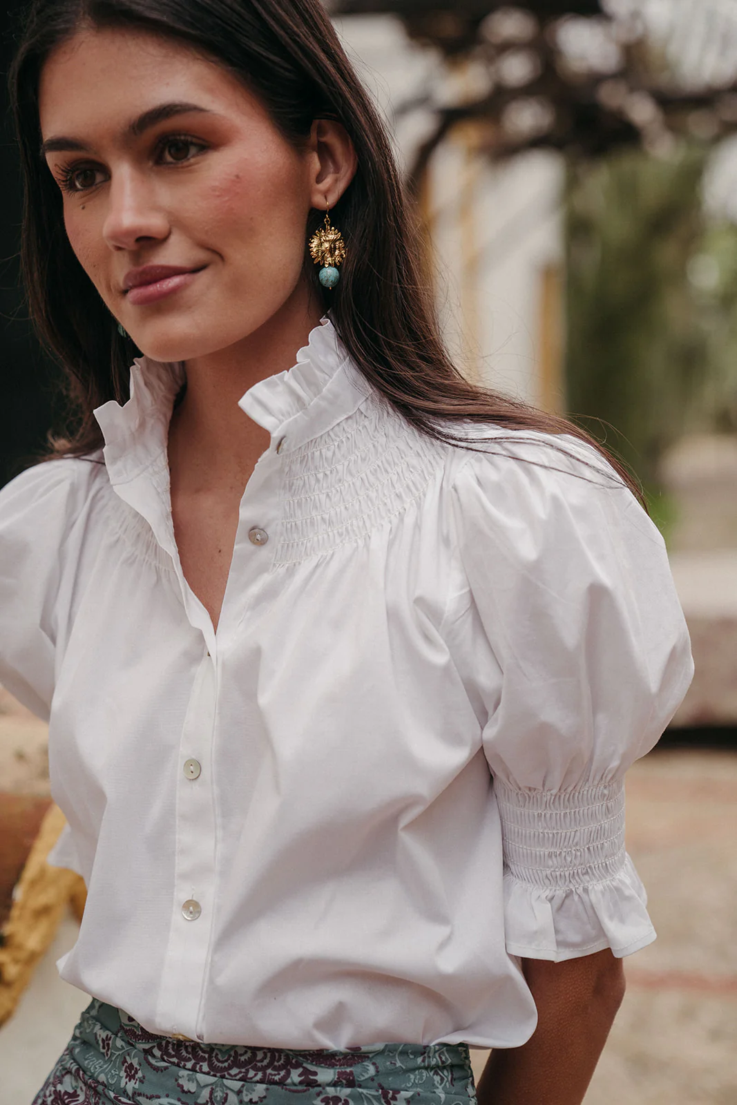 Pendientes Flor Turquesa - Image 2