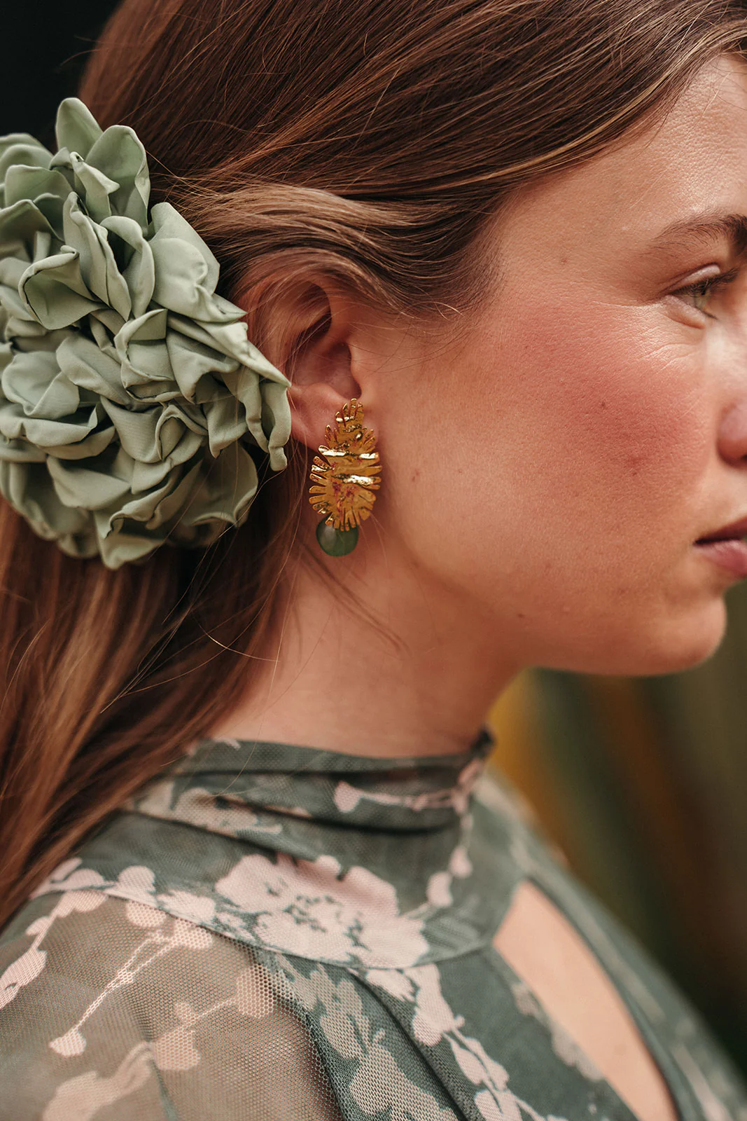 Pendientes Hoja Jade - Image 2